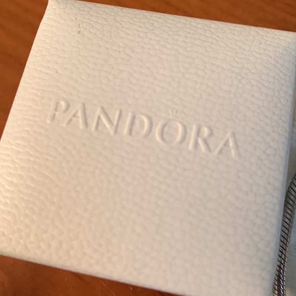 Pandora bracelet two charms Owl & love knot and pouch Sterling silver never worn - Picture 2 of 10